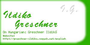 ildiko greschner business card